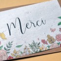 Carte à planter Merci Fleurs et Papillons