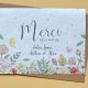 Carte à planter Merci Fleurs et Papillons Personnalisée