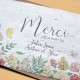 Carte à planter Merci Fleurs et Papillons Personnalisée