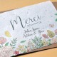 Carte à planter Merci Fleurs et Papillons Personnalisée