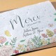 Carte à planter Merci Fleurs et Papillons Personnalisée