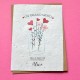 Carte à planter Merci Bocal de fleurs - Personnalisable