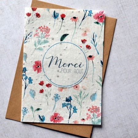 Carte Merci Tulipes