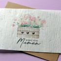 Carte à planter Bonne Fête Maman Tulipes