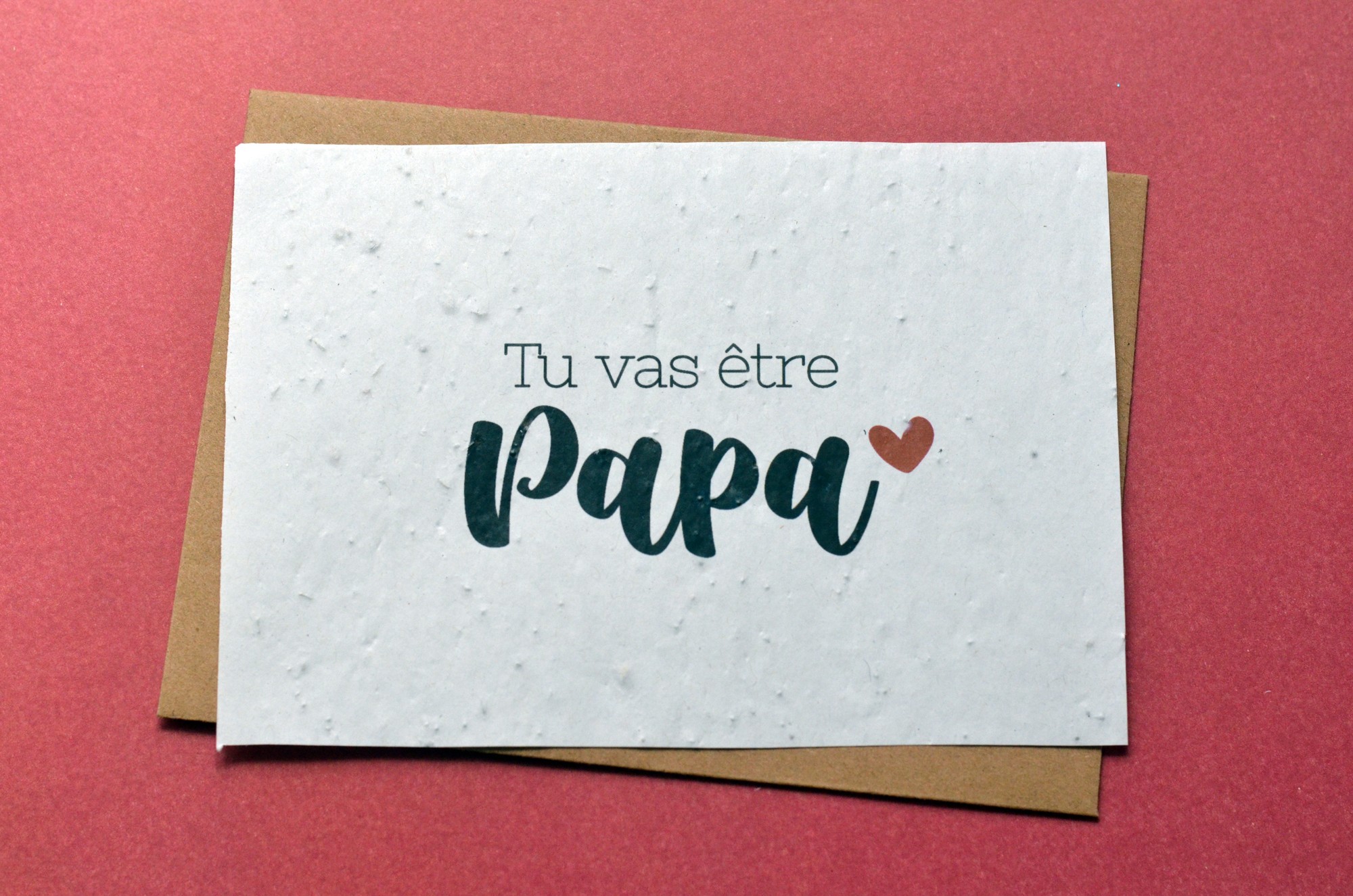 🌱Carte à planter annonce Grossesse pour futur Papa