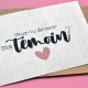 Carte à planter Veux-tu devenir ma témoin ?