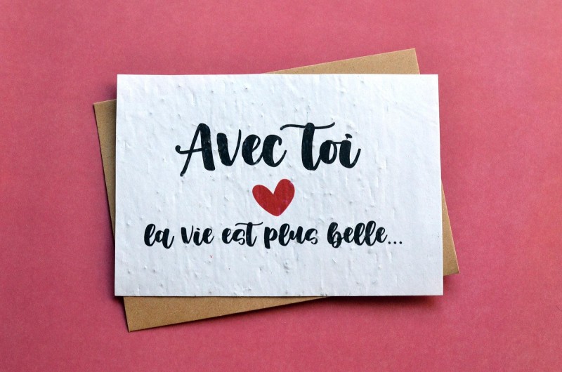 Carte à planter Déclaration d'amour