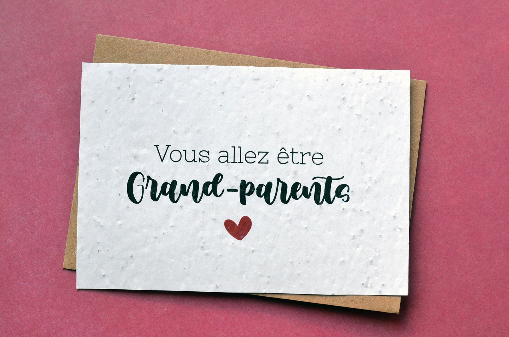 🌱Carte à planter Futurs Grand-Parents - Annonce Grossesse