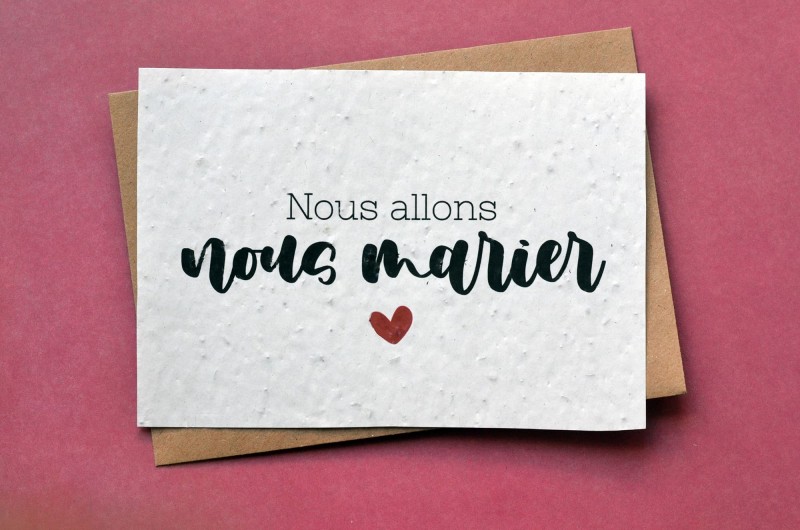 Carte à planter Nous allons nous marier - Mariage