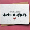 Carte à planter Nous allons nous marier - Mariage