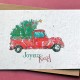 Carte à planter Joyeux Noël - Camion et Sapin