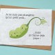 Carte à planter Petit Pois - Annonce Grossesse