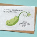 Carte à planter Petit Pois - Annonce Grossesse