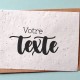 Carte à planter personnalisée avec votre texte