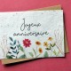 Carte à planter Joyeux Anniversaire Fleuri