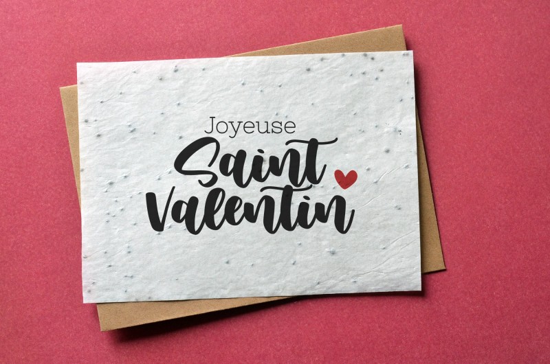 Carte à planter Saint Valentin