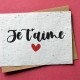 Carte à planter Je t'aime