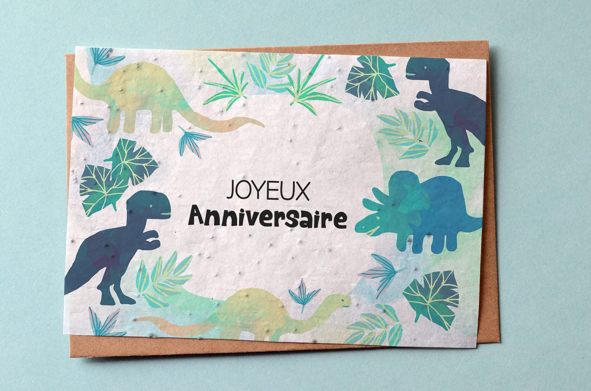 Carte A Planter Anniversaire Dinosaure Carte A Pousser