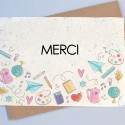 Carte à planter Merci École