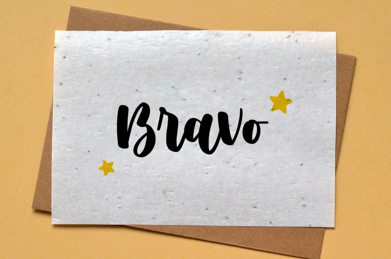 Carte à planter Bravo étoiles