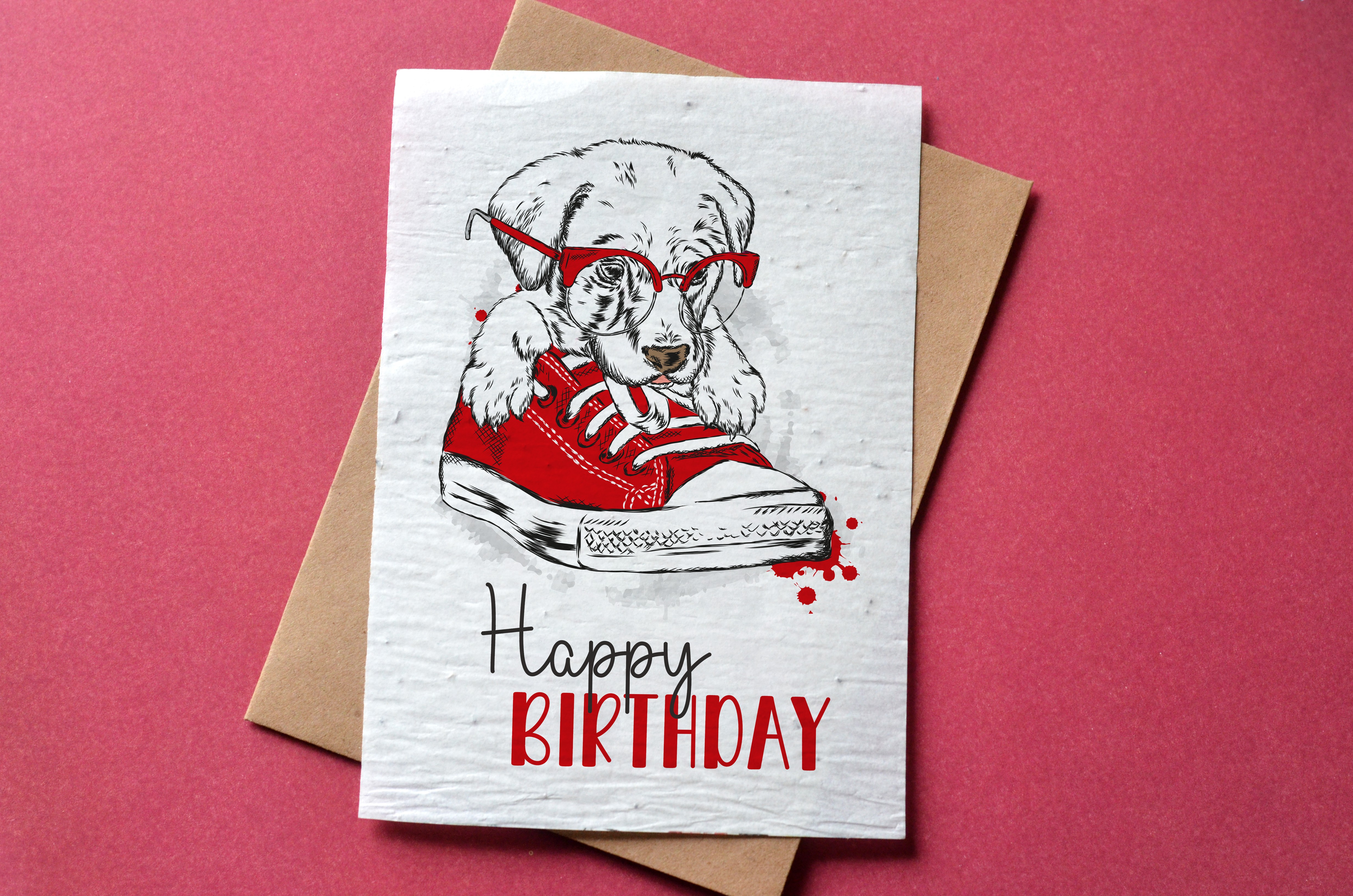 Carte A Planter Anniversaire Chien A Lunettes Carte A Pousser Carte A Planter Anniversaire Chien A Lunettes Carte A Pousser