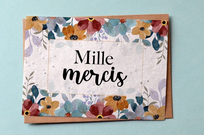 Carte à planter Mille Mercis