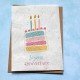 Carte à planter Joyeux Anniversaire Gâteau