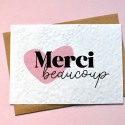 Carte à planter Merci beaucoup - Coeur