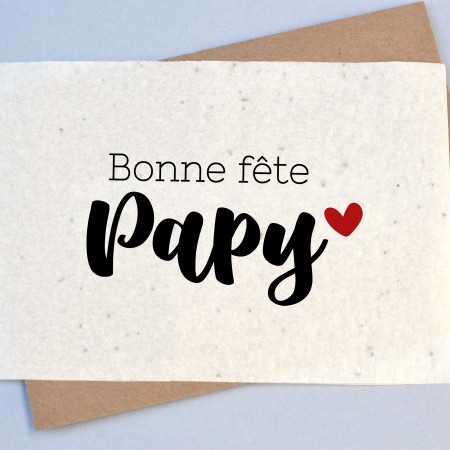 Carte à planter Bonne Fête Papy