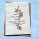 Carte à planter Anniversaire Licorne