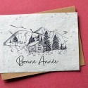 Carte à planter Bonne année - Chalet Montagnard