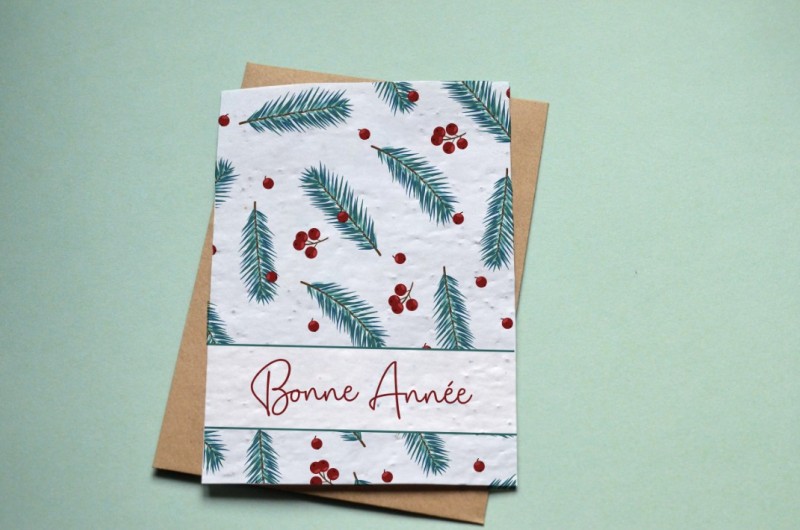 Carte à planter avec graines - Noël ou nouvelle année