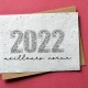 Carte à planter Meilleurs Voeux 2022 Noir et Blanc