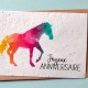 Carte à planter Anniversaire Cheval