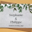 Carte à planter Feuillage personnalisée