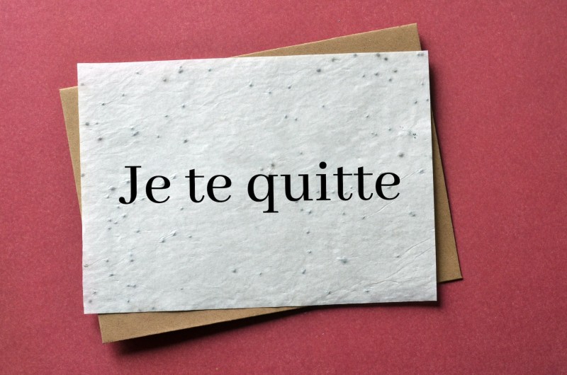 Carte à planter Je te quitte