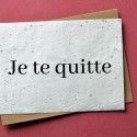 Carte à planter Je te quitte