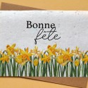 Carte à planter Bonne Fête Jonquilles