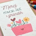 Carte à planter Merci de m'avoir aidé à grandir