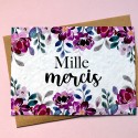 Carte à planter Mille Mercis - violet