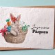 Carte à planter Joyeuses Pâques - Lapin de Pâques