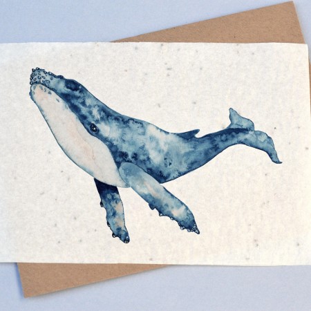 Carte à planter Baleine