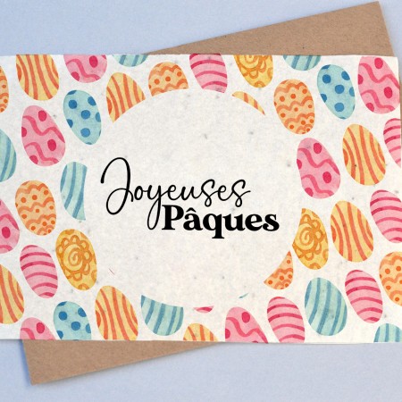 Carte à planter Joyeuses Pâques - Oeufs