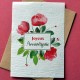 Carte à planter Joyeux Anniversaire Pivoines Rouges