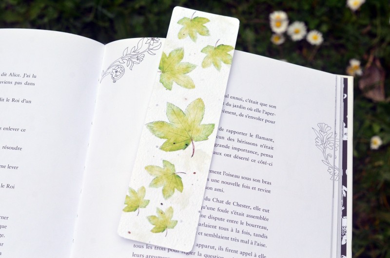 Marque-page à planter Feuilles d'érable Sycomore