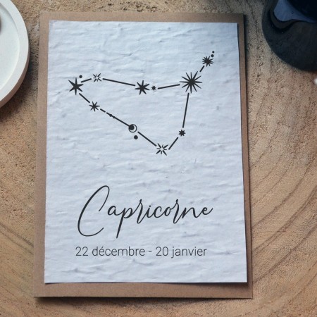 Carte à planter Constellations Capricorne