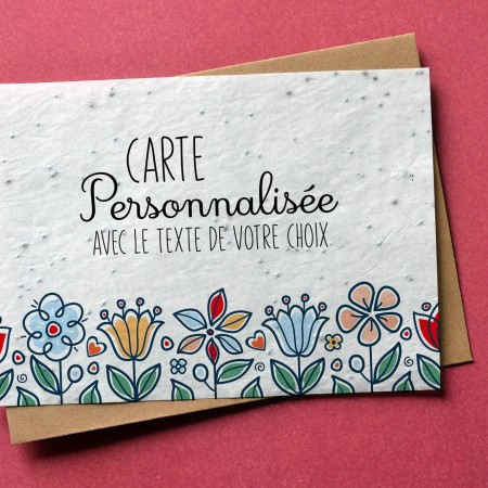 🌱Carte à planter Merci beaucoup - Carte à Pousser