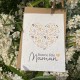 Carte à planter Bonne Fête Maman Coeur Jaune