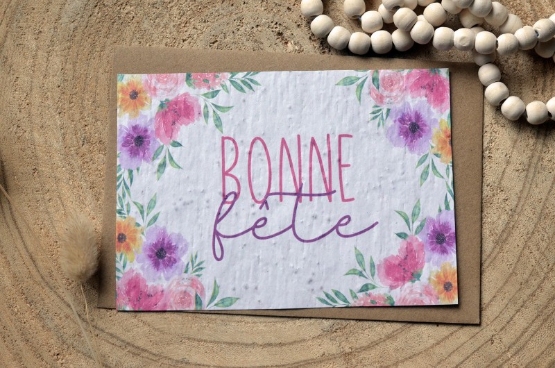 Carte à planter Bonne Fête Maman