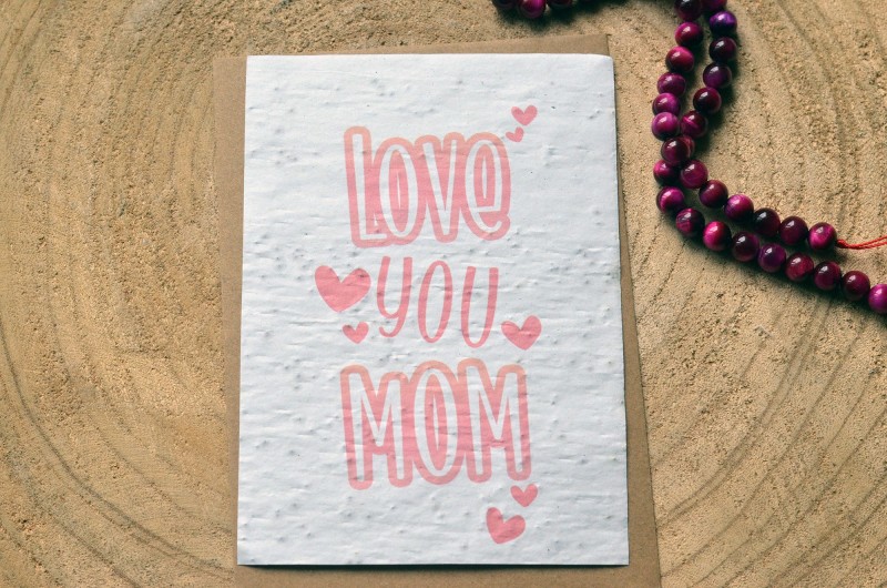 Carte à planter Love you Mom